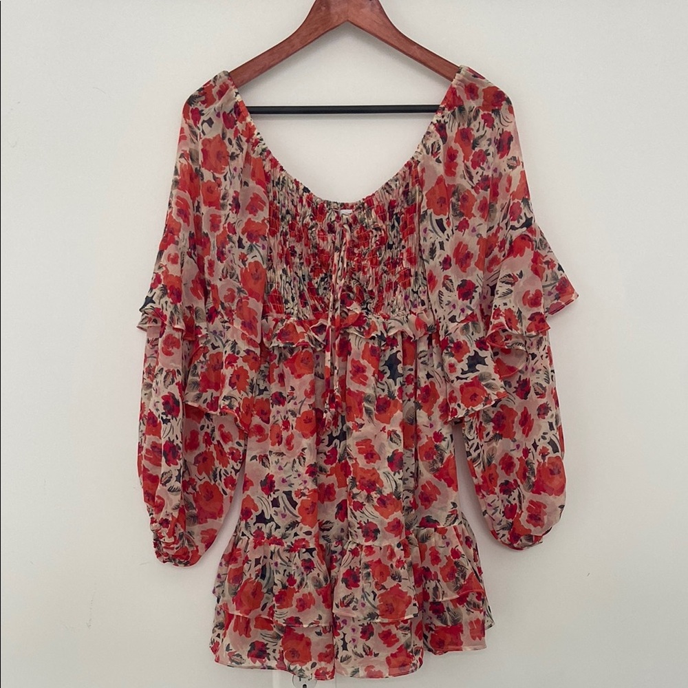 Floral Red MISA Dress